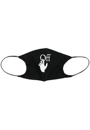 Off-White OFF HAND LOGO SIMPLE MASK BLACK WHITE - Nero