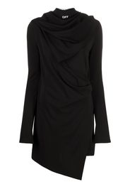 Off-White Vestito asimmetrico - Nero