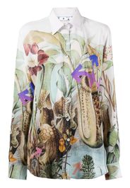 Off-White BOTANICAL NEW BASIC SHIRT WHITE MULTICOL - Bianco
