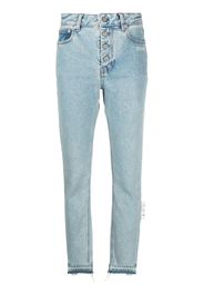 Off-White Jeans dritti a vita alta - Blu