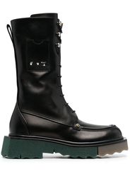 Off-White Sponge combat boots - Nero