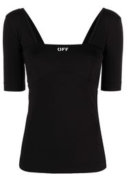 Off-White T-shirt con stampa - Nero