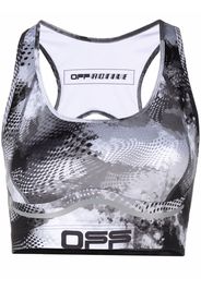 Off-White ACTIVE PRINTED BRA GREY BLACK - Grigio