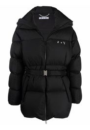 Off-White TUCK DETAIL PUFFER BLACK WHITE - Nero