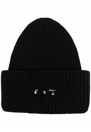 Off-White RIBBED BEANIE BLACK NO COLOR - Nero