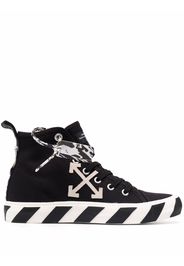 Off-White MID TOP VULCANIZED CANVAS BLACK WHITE - Nero