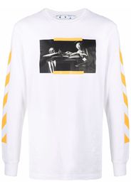 Off-White CARAV PAINTING L/S TEE WHITE MULTICOLOR - Bianco