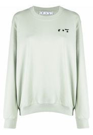 Off-White OW LOGO REG CREWNECK GREEN BLACK - Verde