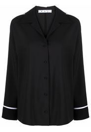 Off-White LIGHT WOOL L/S PAJAMA SHIRT BLACK NO COL - Nero