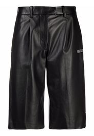Off-White LEATHER FORMAL SHORTS BLACK NO COLOR - Nero