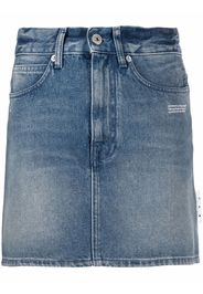 Off-White BLUE DENIM MINI SKIRT BLUE NO COLOR