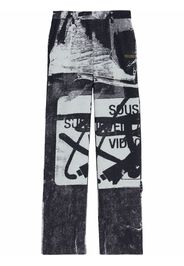 Off-White x Pablo Tomek double straight trousers - Nero