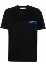 Off-White PAINTED ARROWS REG TEE BLACK BLUE - Nero
