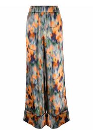 Off-White Pantaloni a fiori - Arancione