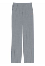 Off-White pressed-crease straight-leg trousers - Grigio