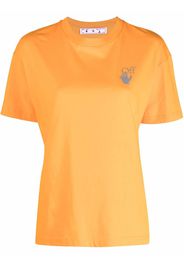 Off-White Arrows-print logo T-shirt - Arancione