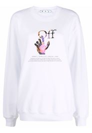 Off-White Caravaggio Hand logo-print sweatshirt - Bianco