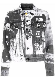 Off-White x Pablo Tomek printed denim jacket - Nero