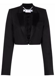 Off-White TUXEDO CROPPED JKT BLACK NO COLOR - Nero