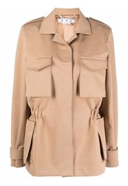 Off-White DIAG FIELD JACKET CAMEL CAMEL - Toni neutri