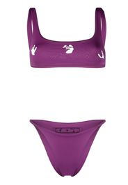 Off-White SWIMMING MAN BIKINI PURPLE WHITE - Viola