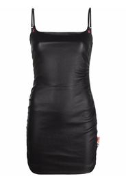 Off-White STRETCH LEATHER MINI DRESS BLACK NO COLO - Nero