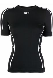 Off-White ATHL OFF STAMP SEAML SS T-SHI BLACK WHIT - Nero
