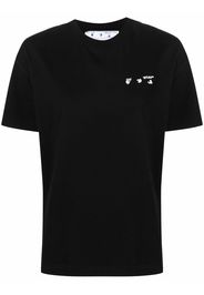 Off-White SWIMMING MAN CASUAL TEE BLACK WHITE - Nero