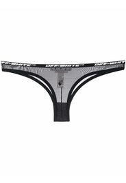 Off-White LOGO BAND MESH SMALL B THONG BLACK NO C - Nero