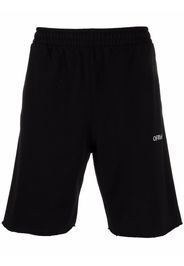 Off-White Shorts sportivi con stampa - Nero