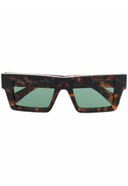 Off-White NASSAU SUNGLASSES HAVANA DARK GREEN - Marrone