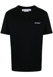 Off-White HELVETICA LOGO SLIM S/S TEE BLACK WHITE - Nero