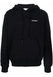 Off-White HELVETICA SLIM HOODIE BLACK WHITE - Nero