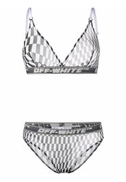 Off-White Set lingerie con stampa - Bianco