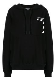 Off-White logo print hoodie - Nero