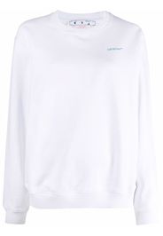 Off-White signature arrows print sweatshirt - Bianco