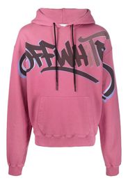Off-White Felpa con cappuccio - Rosa