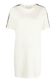 Off-White side-stripe T-shirt dress - Toni neutri