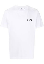 Off-White Ow logo-print slim-cut T-shirt - Bianco