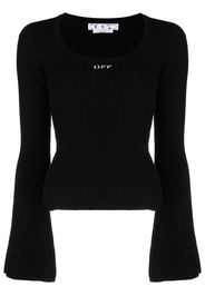 Off-White Top con stampa - Nero