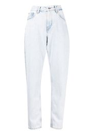 Off-White high-rise tapered jeans - Blu