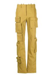 Off-White Co Multipocket straight-leg cargo trousers - Verde