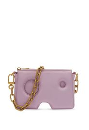 Off-White Burrow leather shoulder bag - Rosa