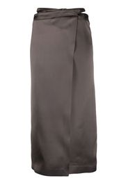 Off-White high-waisted wrap midi skirt - Nero