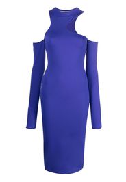 Off-White asymmetric long-sleeve midi dress - Viola