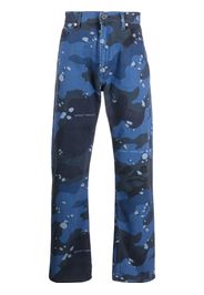 Off-White Camouflage-print skate jeans - Blu