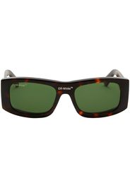 Off-White Lucio rectangular-frame sunglasses - Verde