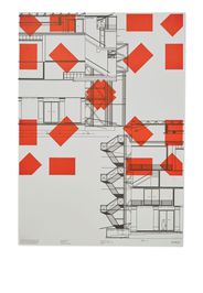 Off-White Architecture-print poster - Bianco