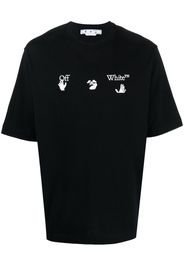 Off-White Hands Off-print cotton T-shirt - Nero