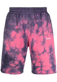 Off-White tie-dye track shorts - Rosa